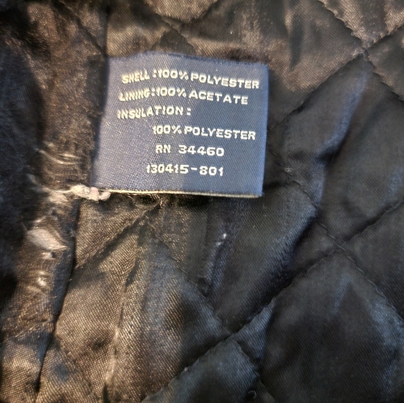 London Fog Black/Grey All Weather Suede Jacket - Size Large Regular - Picture 3 of 7